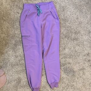 Figs Womens Joggers scrub pant in discontinued light purple color